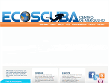 Tablet Screenshot of ecoscubamaceio.com.br